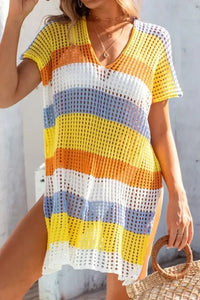 Slit Color Block V - Neck Cover - Up - Update AvenueTrendsi100100075441250100100075441250ef9daf6c - 0e29 - 423c - 8bf7 - b7c480e6195d - MaxYellow