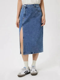 Slit Midi Denim Skirt with Pockets - Update AvenueDenim Dresses & SkirtsTrendsi1001000178815271001000178815277a882625 - 6463 - 4e92 - 84a7 - bfcae961dc72 - MaxMedium