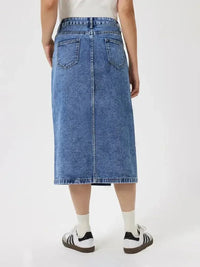 Slit Midi Denim Skirt with Pockets - Update AvenueDenim Dresses & SkirtsTrendsi100100017881527100100017881527625cba89 - 3765 - 4512 - 8d8a - 6753f9145857 - MaxMedium