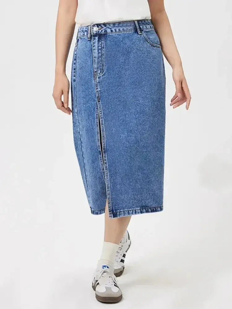 Slit Midi Denim Skirt with Pockets - Update AvenueDenim Dresses & SkirtsTrendsi1001000178815271001000178815271a58a46e - 4c3b - 4dbb - 86ad - 9a8acc17a232 - MaxMedium