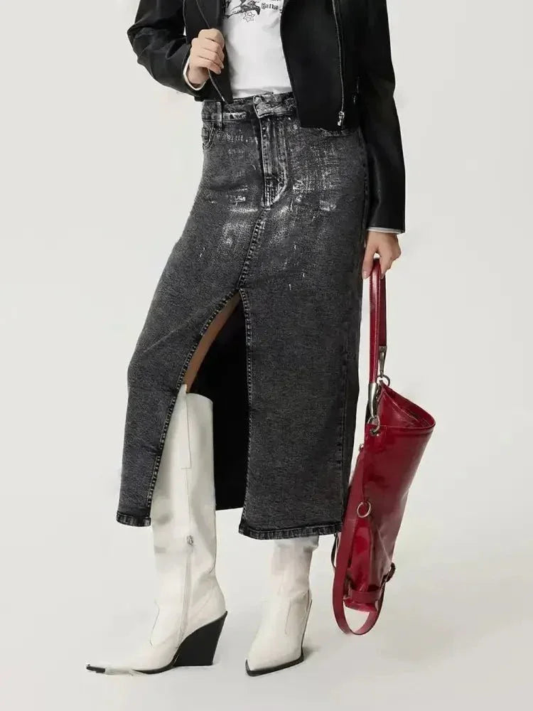 Slit Midi Denim Skirt with Pockets - Update AvenueDenim Dresses & SkirtsTrendsi100100761471981100100761471981d997acfc - 520d - 40ac - 87bb - 462b2ca7ff02 - MaxBlack