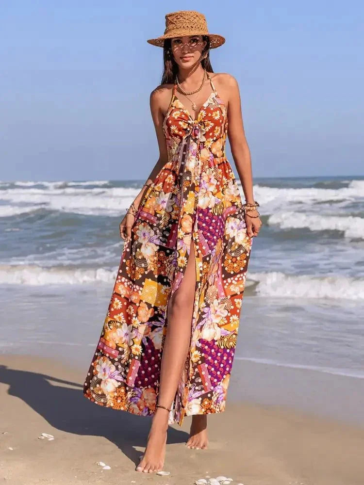 Slit Printed Halter Neck Cami Dress - Update AvenueBoho VibesTrendsi100100557511786100100557511786188f5033 - 928d - 40d5 - 9325 - b289d688ad45 - Max - OriginMulticolor