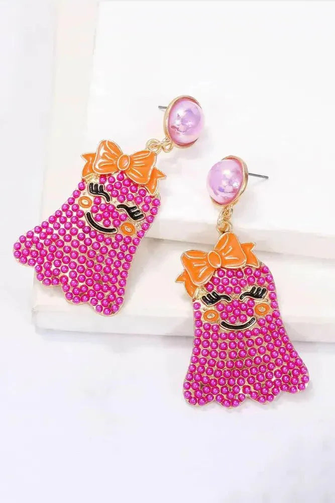 Smiling Ghost Shape Synthetic Pearl Earrings - Update AvenueHalloweenTrendsi10130072960529010130072960529078550aaae0a04837bb03d70d7ebb51dc - MaxHot Pink