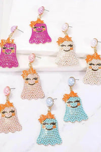 Smiling Ghost Shape Synthetic Pearl Earrings - Update AvenueHalloweenTrendsi101300729606770101300729606770aa73232091bf49e487400156234d4e8e - MaxLight Blue