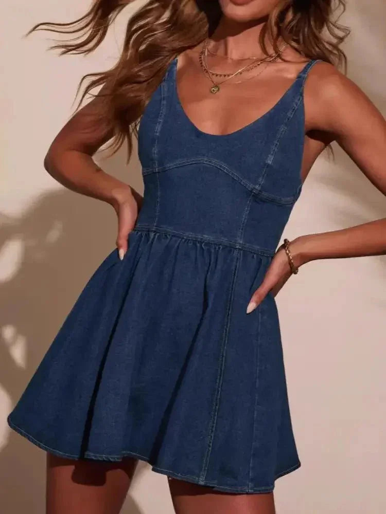Smocked Back Adjustable Strap Denim Mini Dress - Update AvenueDenim Dresses & SkirtsTrendsi100100124137148100100124137148a0e2b47c - bbdb - 40cc - 843d - 934da5394c44 - Max - OriginDark
