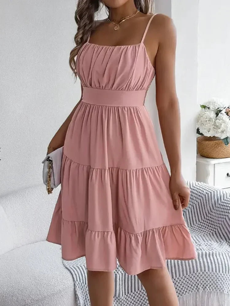 Smocked Back Tiered Cami Dress - Update AvenueEffortless Elegance: DressesTrendsi100100582303359100100582303359c6534e6a - 5077 - 48c0 - 86a7 - 517bde49491a - Max - OriginDusty Pink