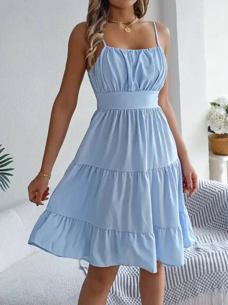 Smocked Back Tiered Cami Dress - Update AvenueEffortless Elegance: DressesTrendsi100100582304194100100582304194a233e12e - 3345 - 4f29 - 8633 - 630099df803b - Max - OriginSky Blue