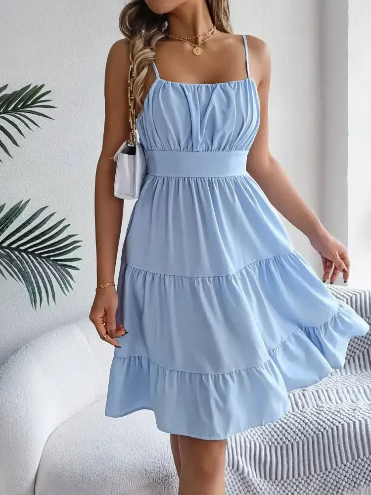 Smocked Back Tiered Cami Dress - Update AvenueEffortless Elegance: DressesTrendsi100100582304194100100582304194ba4f79e8 - f3ff - 4bbe - a683 - 03ba5c2eed52 - Max - OriginSky Blue