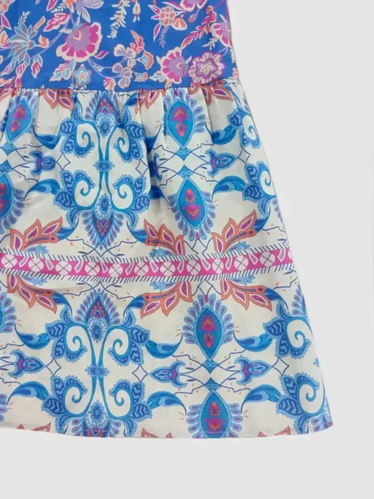 Smocked Off - Shoulder Printed Top and Skirt Set - Update AvenueBoho VibesTrendsi1001000032815751001000032815758d4d1599 - 91c0 - 497c - 9d1b - dffec70211d7 - Max - OriginBlue Purple