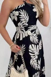 Smocked Printed Halter Neck Dress - Update AvenueVacation StyleTrendsi100100879291037100100879291037cfb79ef4 - 4b43 - 4325 - 8d9e - 63e5879e832e - MaxBlack