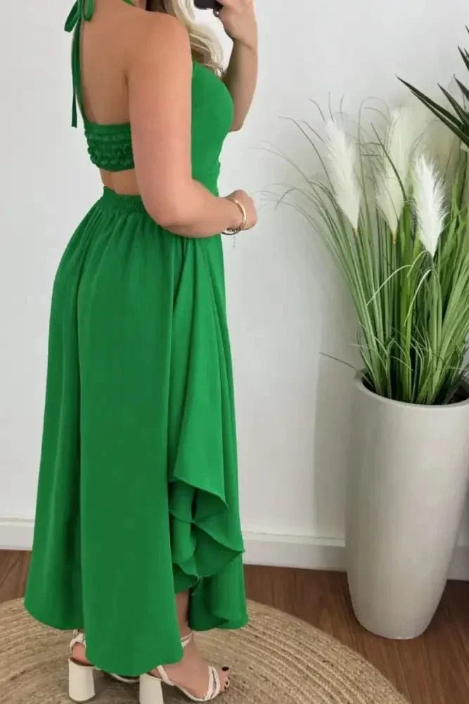 Smocked Printed Halter Neck Dress - Update AvenueVacation StyleTrendsi1001008792917681001008792917681bb70c51 - a2bd - 42c6 - bf8f - c9f74f21ebca - MaxDark Green