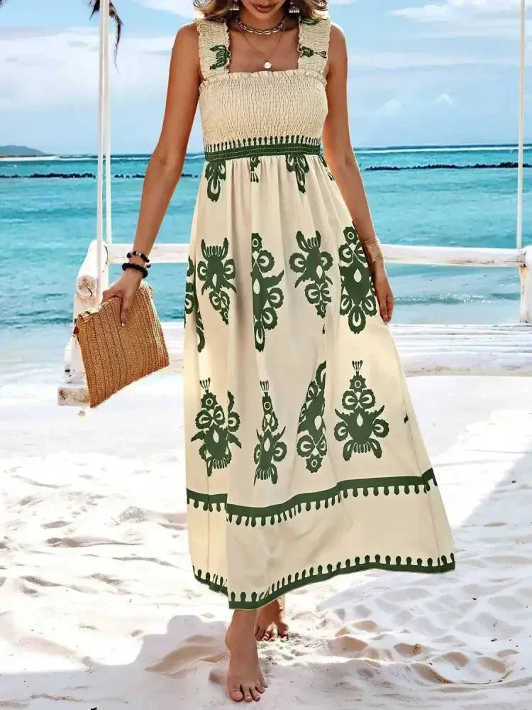Smocked Printed Wide Strap Maxi Dress - Update AvenueBoho VibesTrendsi100100848891111100100848891111549a1e71 - c7f6 - 4916 - a864 - 5f0ce8199dda - Max - OriginMoss