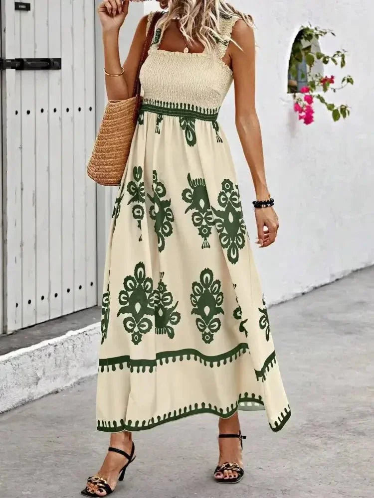 Smocked Printed Wide Strap Maxi Dress - Update AvenueBoho VibesTrendsi100100848891111100100848891111ac724817 - adad - 4577 - b60d - 563afd9eb912 - Max - OriginMoss