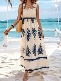 Smocked Printed Wide Strap Maxi Dress - Update AvenueBoho VibesTrendsi1001008488916951001008488916954b1917b2 - c044 - 4b7a - 96a1 - 8cccf0c1b210 - Max - OriginPeacock Blue