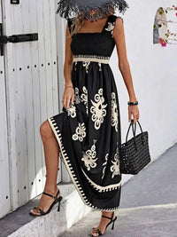 Smocked Printed Wide Strap Maxi Dress - Update AvenueBoho VibesTrendsi10010084889185210010084889185204129cae - 11c1 - 4fc5 - b687 - 2d7ced2242e0 - Max - OriginBlack