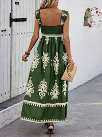 Smocked Printed Wide Strap Maxi Dress - Update AvenueBoho VibesTrendsi100100848892159100100848892159b20f90c1 - d75d - 4beb - ae8c - 1516b43ba188 - Max - OriginDark Green