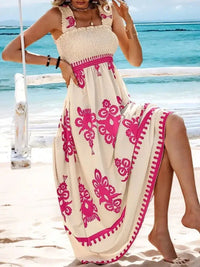 Smocked Printed Wide Strap Maxi Dress - Update AvenueBoho VibesTrendsi10010084889261510010084889261566721890 - e060 - 474e - 9f5a - bbf2fcdefa52 - Max - OriginPink