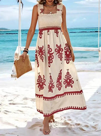 Smocked Printed Wide Strap Maxi Dress - Update AvenueBoho VibesTrendsi100100848893181100100848893181b324a23b - 7707 - 4430 - 9896 - c9e6fd934d21 - Max - OriginRust