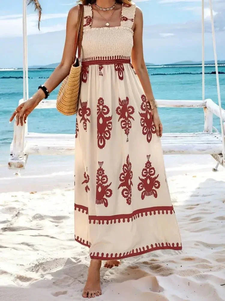 Smocked Printed Wide Strap Maxi Dress - Update AvenueBoho VibesTrendsi100100848893181100100848893181a216b6ff - 0a5f - 49f3 - 8cdc - 9c65c82d51c0 - Max - OriginRust