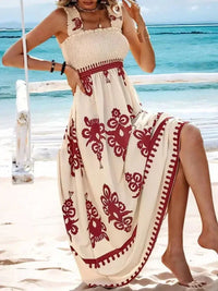 Smocked Printed Wide Strap Maxi Dress - Update AvenueBoho VibesTrendsi1001008488931811001008488931812feb5744 - c419 - 4916 - a507 - d44081d533c3 - Max - OriginRust