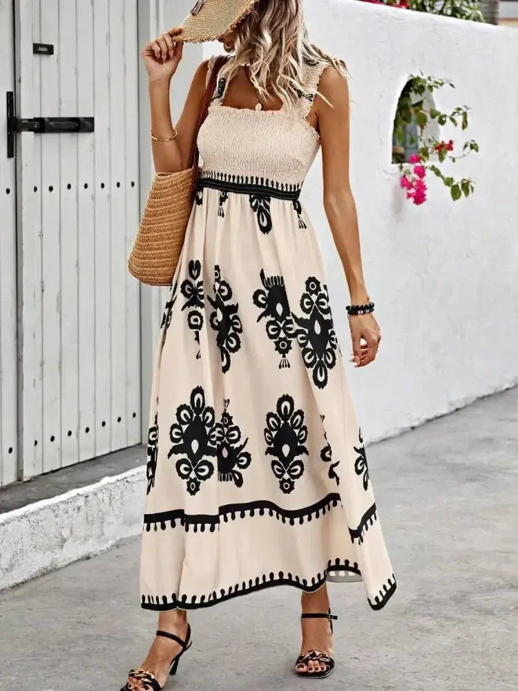 Smocked Printed Wide Strap Maxi Dress - Update AvenueBoho VibesTrendsi100100848896716100100848896716b9df7333 - f439 - 439a - b9f5 - a921f731a169 - Max - OriginTan