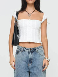 Smocked Square Neck Top - Update AvenueTrendsi100100065140538100100065140538a4a03d85 - 3c40 - 421c - b9c1 - e2e5be7ec90a - Max - OriginWhite