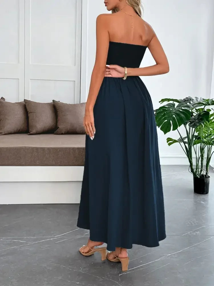 Smocked Tube Maxi Dress