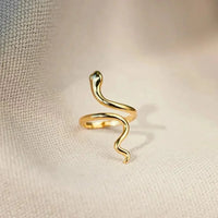 Snake Shape 18K Gold - Plated Bypass Ring - Update AvenueRingTrendsi100500183781858100500183781858Snake Shape 18K Gold - Plated Bypass RingGold