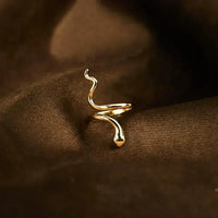 Snake Shape 18K Gold - Plated Bypass Ring - Update AvenueRingTrendsi100500183781858100500183781858Snake Shape 18K Gold - Plated Bypass RingGold