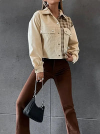 Snap Down Color Block Plaid Jacket - Update AvenueTrendsi10010047377111610010047377111642f110cf - fa79 - 4143 - b933 - b48408f8712d - MaxBeige