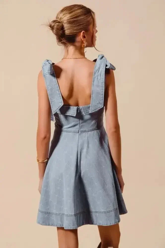 SO ME A Line Fit and Flare Diamond Bow Ribbon Denim Dres - Update AvenueDenim Dresses & SkirtsTrendsi1001003156018981001003156018989f5d28a879bf4a42b841bbfa729f08cf - Max - OriginLT DENIM