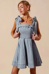 SO ME A Line Fit and Flare Diamond Bow Ribbon Denim Dres - Update AvenueDenim Dresses & SkirtsTrendsi100100315601898100100315601898c438308fa8b14f3bbb9842d23a465f41 - Max - OriginLT DENIM