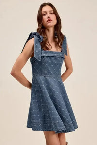 SO ME A Line Fit and Flare Diamond Bow Ribbon Denim Dres - Update AvenueDenim Dresses & SkirtsTrendsi10010085077179510010085077179554ab3efa - 9b7d - 41fa - 8a53 - 925abaaabd21 - Max - OriginDENIM