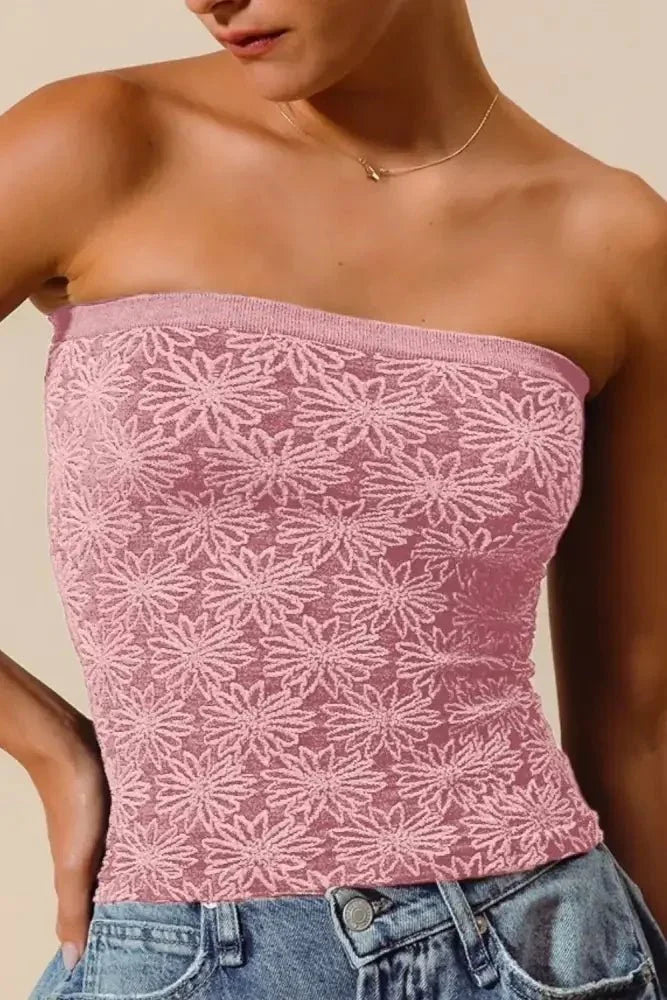 SO ME Jacquard Floral Two Tone Seamless Tube Top - Update AvenueTrendsi100100507621245100100507621245cbccd847 - 4536 - 4c3c - 842d - 6eaa4a09bda8 - Max - OriginVINTAGE PINK