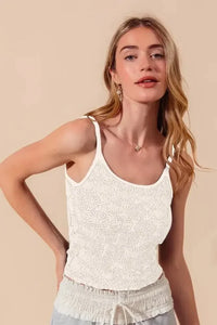 SO ME Two Tone Floral Seamless Tank Top - Update AvenueTanks & CamisTrendsi100100044221013100100044221013abb3e12008ab416a90c50bc4f3c0552b - Max - OriginIVORY