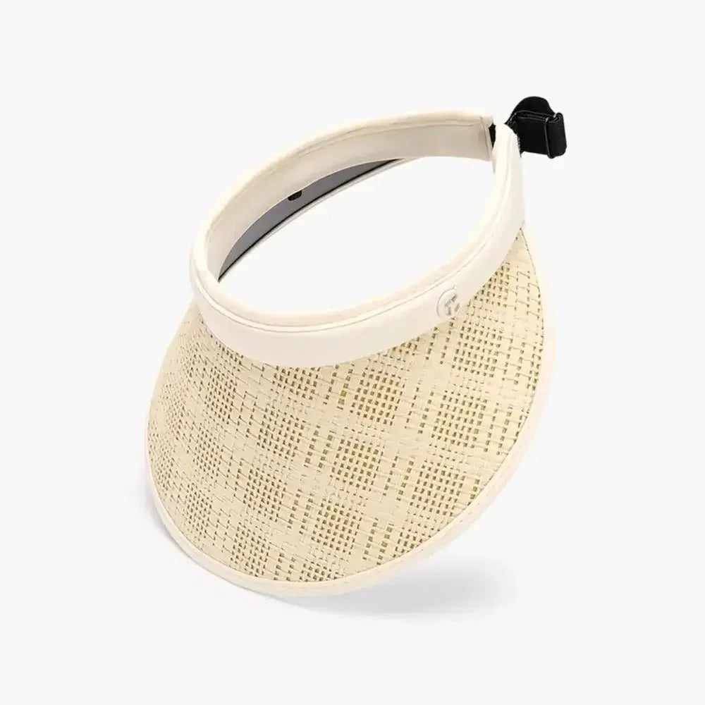 Solid Adjustable Weave Visor - Update AvenueTrendsi100500014731759100500014731759Solid Adjustable Weave VisorIvory