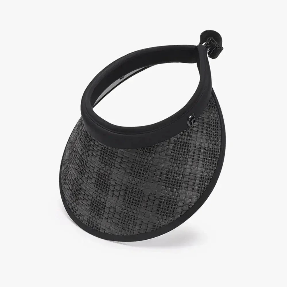 Solid Adjustable Weave Visor - Update AvenueTrendsi100500014732401100500014732401Solid Adjustable Weave VisorBlack