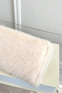 Solid Color Fluff Rectangle Wallet