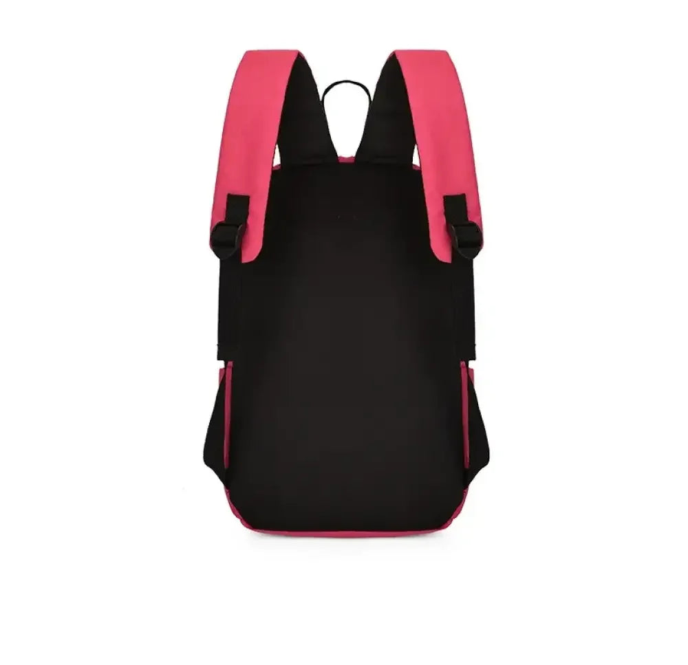 Solid Color Nylon Backpack Bag
