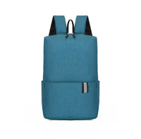 Solid Color Nylon Backpack Bag