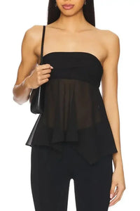 Solid Color Tube Top with Scarf - Update AvenueTanks & CamisTrendsi10010045510123110010045510123120993f26 - 9f77 - 4d9c - b35e - 2e6de0e5191d - Max - OriginBlack