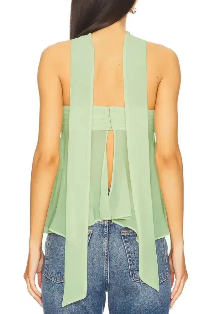 Solid Color Tube Top with Scarf - Update AvenueTanks & CamisTrendsi100100455101352100100455101352281131e9 - 6cb9 - 4c04 - bc48 - 8a0c5b3a1590 - Max - OriginLight Green