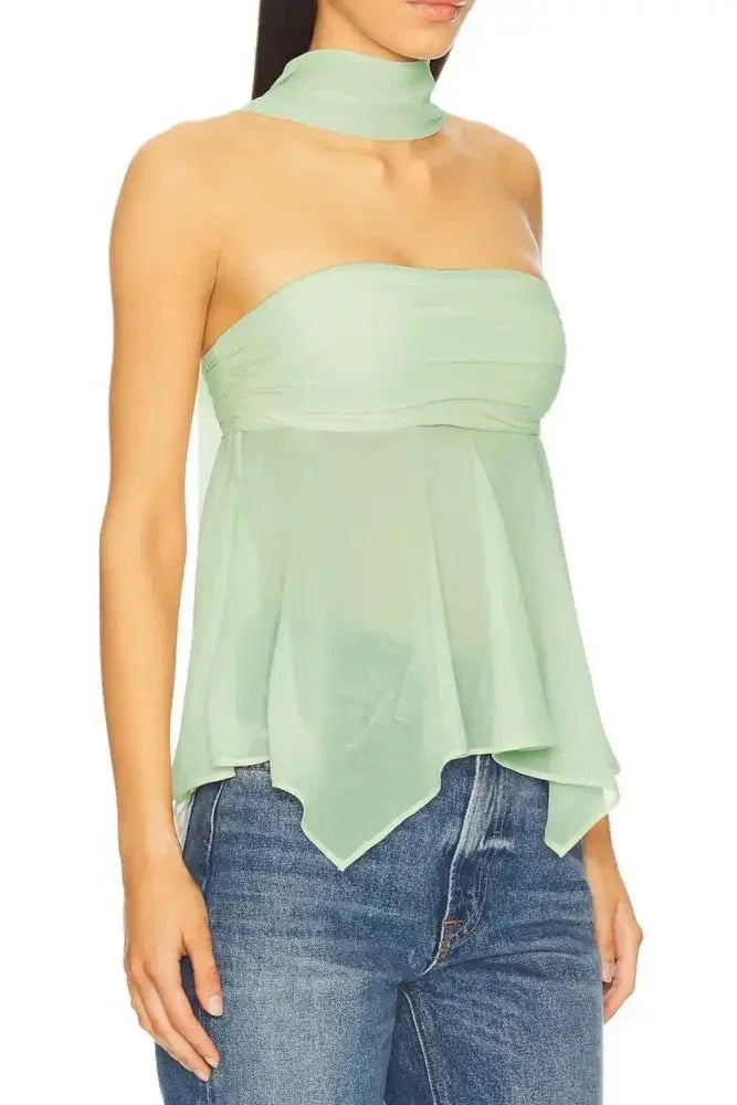 Solid Color Tube Top with Scarf - Update AvenueTanks & CamisTrendsi10010045510135210010045510135224d8bdb0 - d829 - 4c6c - a288 - fb73fd62585b - Max - OriginLight Green