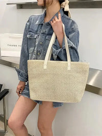 Solid Color Woven Tote Bag - Update AvenueFestival VibesTrendsi10070031726165810070031726165855d1fadc - 0ce6 - 406f - 9c76 - 9563801892b0 - MaxBeige