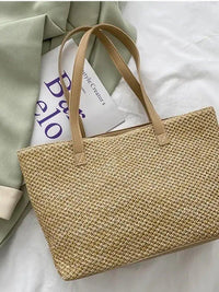 Solid Color Woven Tote Bag - Update AvenueFestival VibesTrendsi100700317262205100700317262205b3c74ed3 - ce5e - 4524 - bf5c - a5fe874afb9b - MaxKhaki