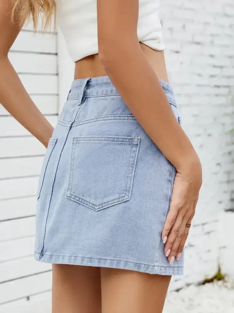 Solid Mini Denim Skirt - Update AvenueDenim Dresses & SkirtsTrendsi1001007982419981001007982419981cfe8738 - ecc2 - 4557 - 8192 - d4646afba49f - MaxLight