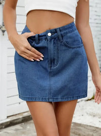 Solid Mini Denim Skirt - Update AvenueDenim Dresses & SkirtsTrendsi1001007982464461001007982464460d7d2d36 - aee5 - 404d - 97f4 - fba91ea41551 - MaxMedium