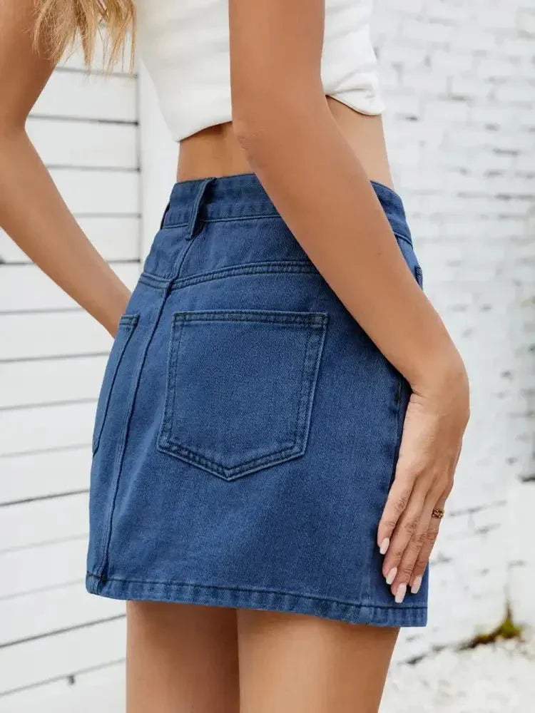 Solid Mini Denim Skirt - Update AvenueDenim Dresses & SkirtsTrendsi10010079824644610010079824644629d96336 - c61d - 4621 - bd18 - 93dbb96d7cf1 - MaxMedium