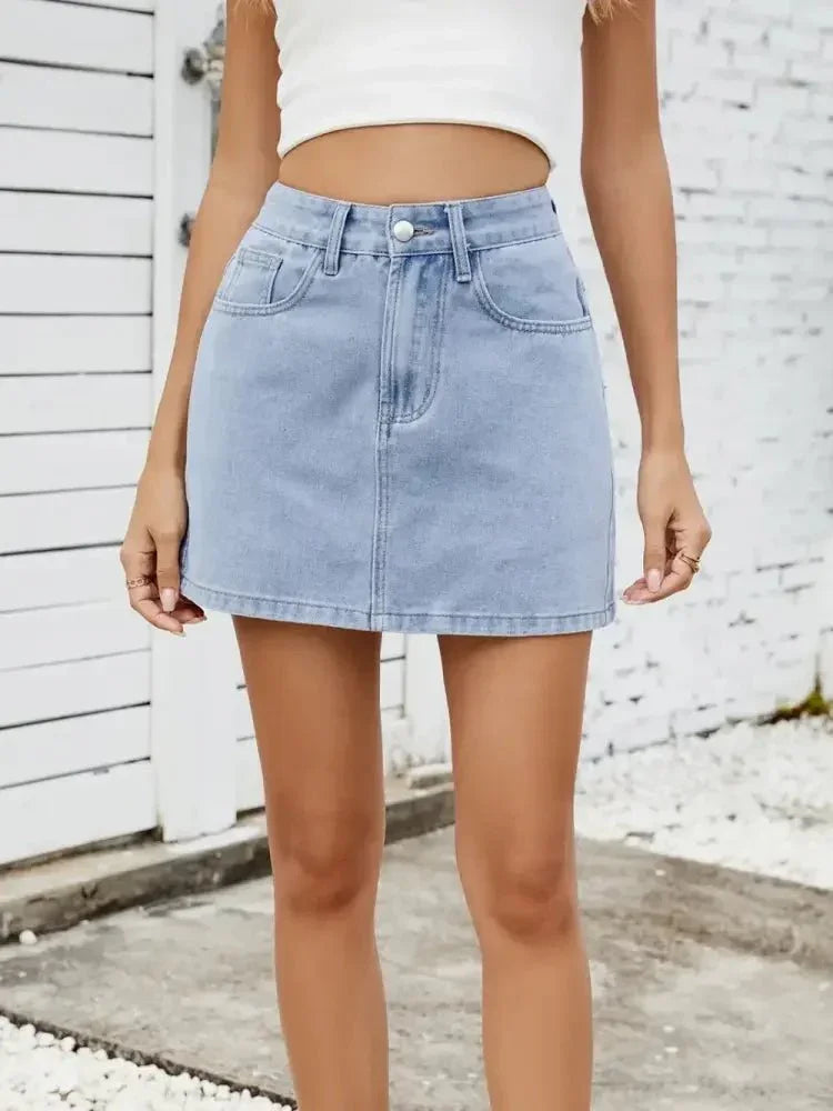 Solid Mini Denim Skirt - Update AvenueDenim Dresses & SkirtsTrendsi100100798246446100100798246446a075f4be - 58fd - 4aed - 89ee - 0a40445ac7e0 - MaxMedium