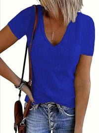 Solid V - Neck Short Sleeve T-Shirt - Update AvenueT-ShirtsTrendsi1001008136711571001008136711577a00ee92 - 0509 - 46ad - 9ea5 - e28baf3d6419 - Max - OriginBlue